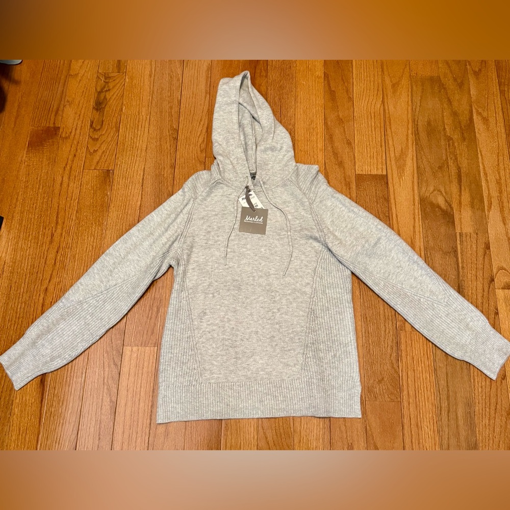 Marled Light Gray Women’s  Hoodie Sweater